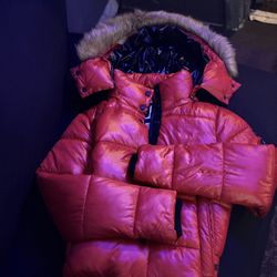 Bubble Coat With Furry Hood