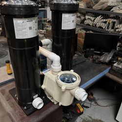 2hp Single Speed Pentair Whisperflo Inground Pool Pump Paired With 400 Square Foot Cartridge Filter 