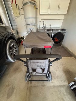 Radio Flyer Compass Kid & Cargo Stroll ’N Wagon – Gray