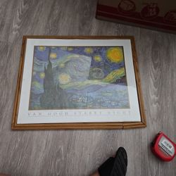 16x20 Van Gogh Starry Night Art