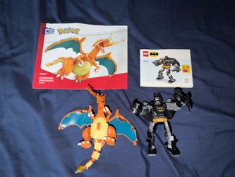 Lego DC Batman Mech & MEGA Pokemon Charizard
