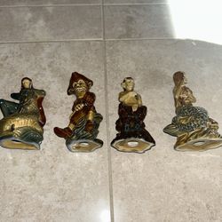 FOUR WADE British Myths and Legends ceramic figurines 