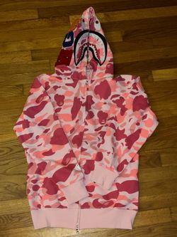 Pink Bape Hoodie Size L