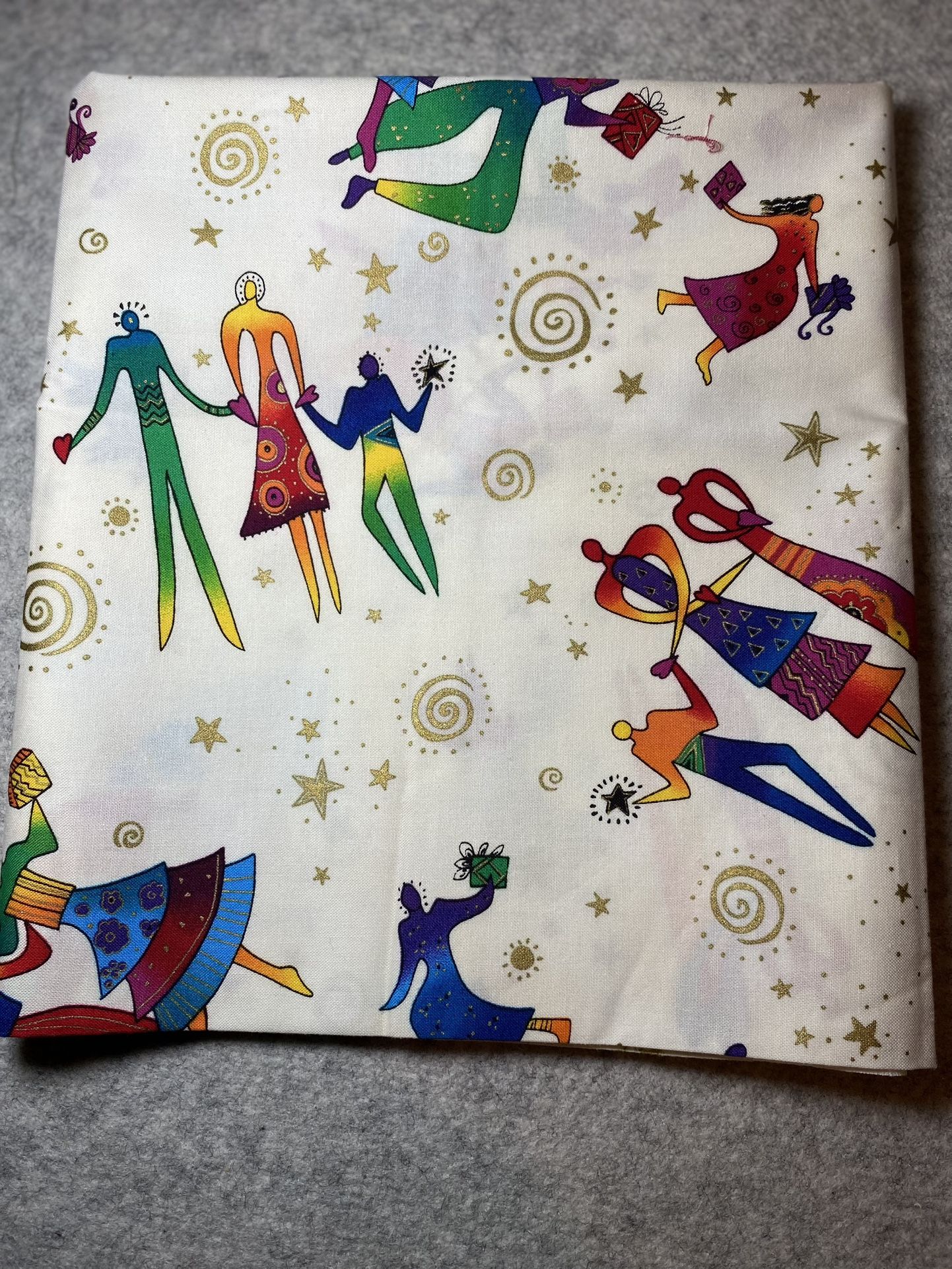 NEW Holiday Fabric by Laurel Burch