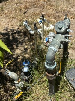 For Sale: 42-Inch Brass Agricultural Water Meter + Complete Anti-Backflow