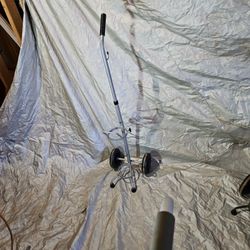 Metal Oxygen tank cart