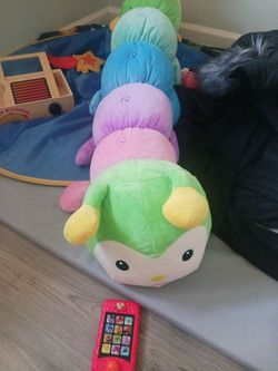 Catapilier toy plays music and abcs