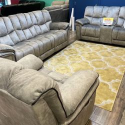 Barcelona Two-Piece Reclining Living Room $1099 With Easy Finance