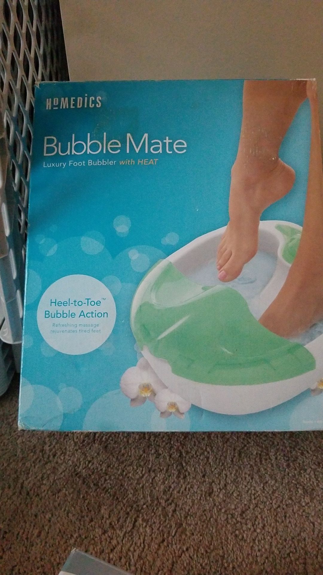 Bubble mate luxury foot bubbler with heat
