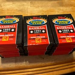1992 Stadium Club Baseball Cards