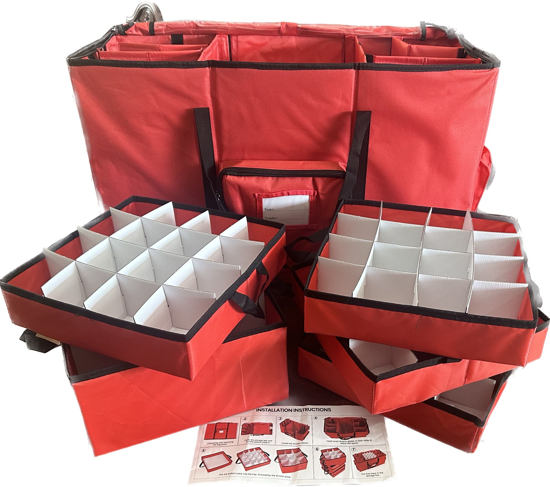 Ornament Storage Containers, Brand New