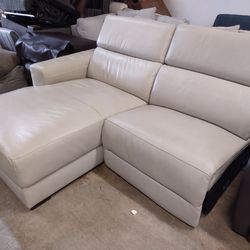 Leather sectional sofa pieces