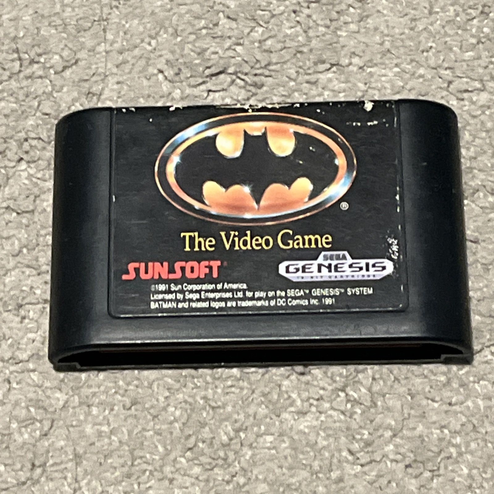 Batman: The Video Game (Sega Genesis, 1990) Authentic Cart Only Tested