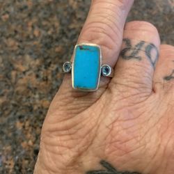 Ladies Turquoise And Sterling 