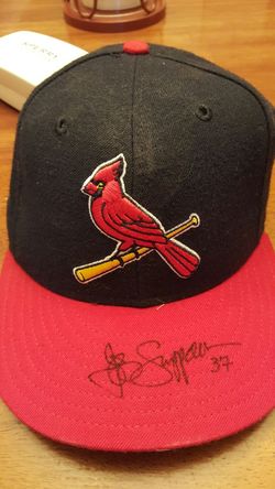 St. Louis Cardinals Jeff Suppan #37 Autographed Alt. Hat
