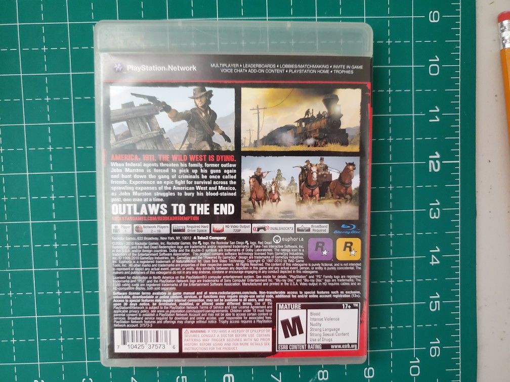 Red Dead Redemption PS3 XBOX ONE 360 Premium POSTER MADE IN USA - OTH684