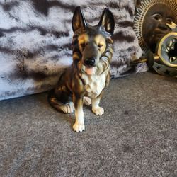Vintage Porclean Dog Statue