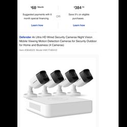 Brand new Defender 4K Security System