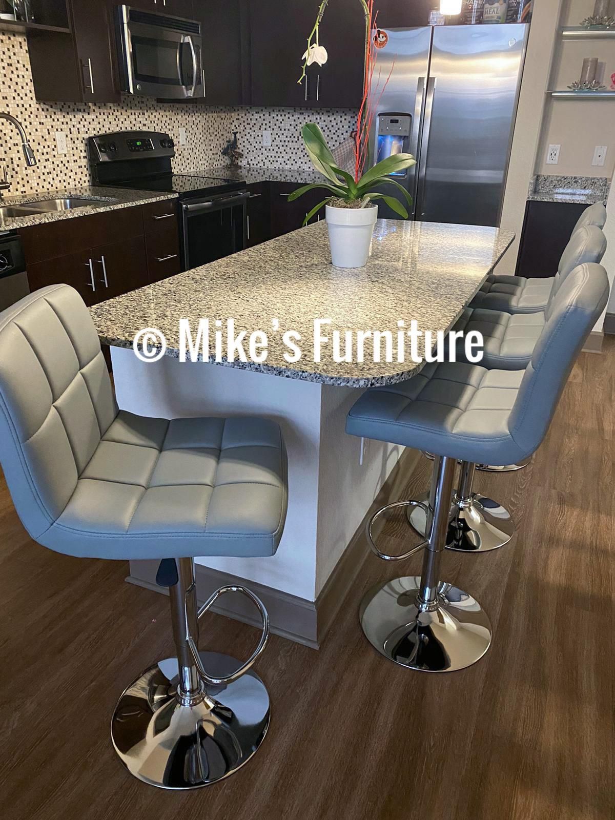 New Adjustable Bar Stools (3 Colors Available ) Black White Gray