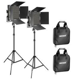 Set of 2 LED Lights with Stands