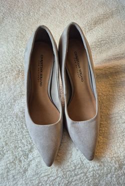 Light Gray Christian Sirjano Heels, 8.5