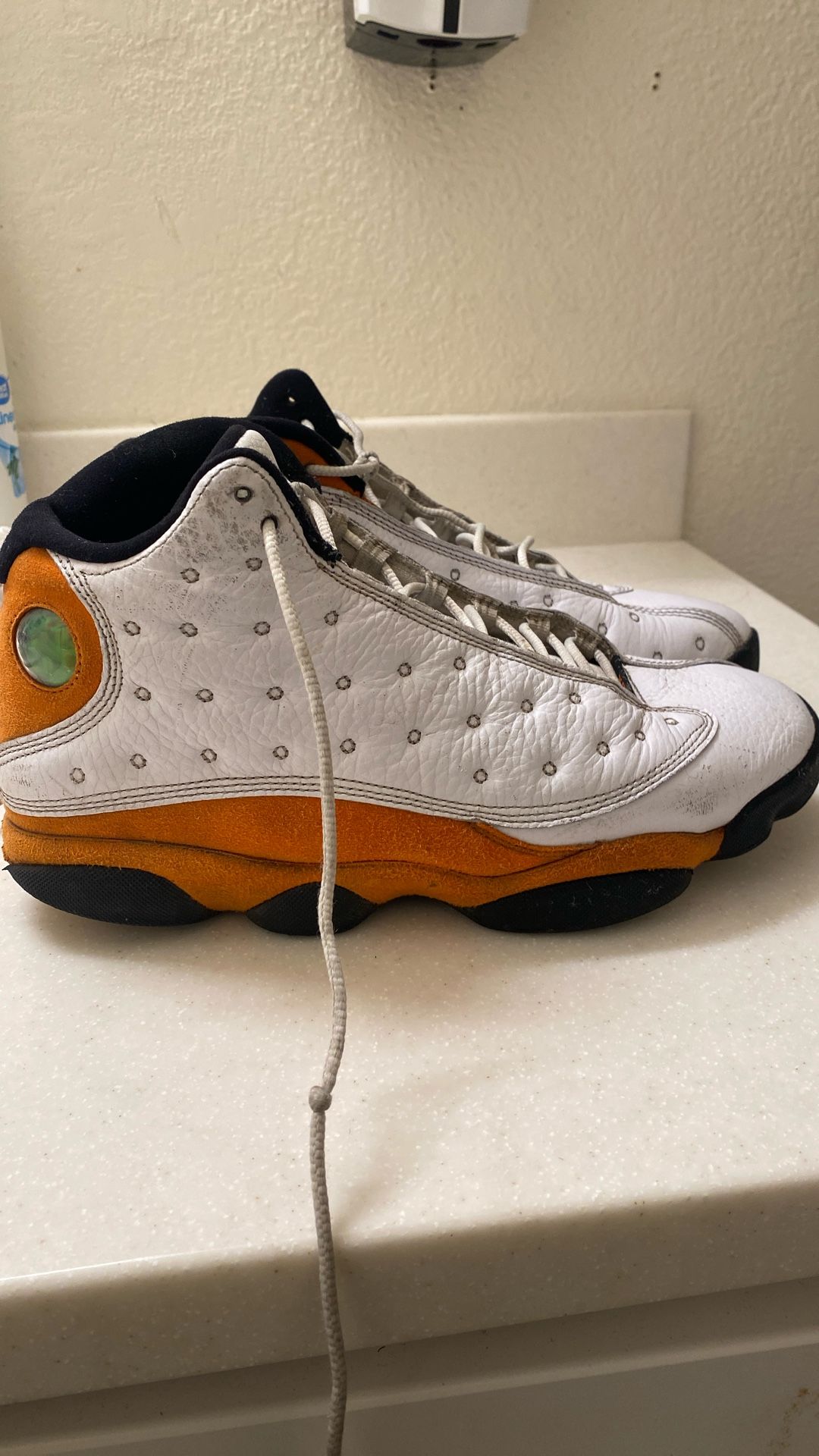 Air Jordan 13 Retro Starfish Leather Sneakers