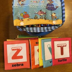 Alphabet Fabric Learning Cards Set