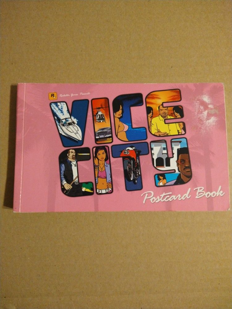 Grand Theft Auto Vice City Postcard Book GTA Rockstar