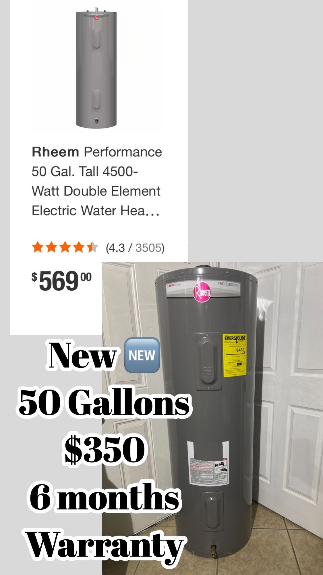 New 50 Gallons