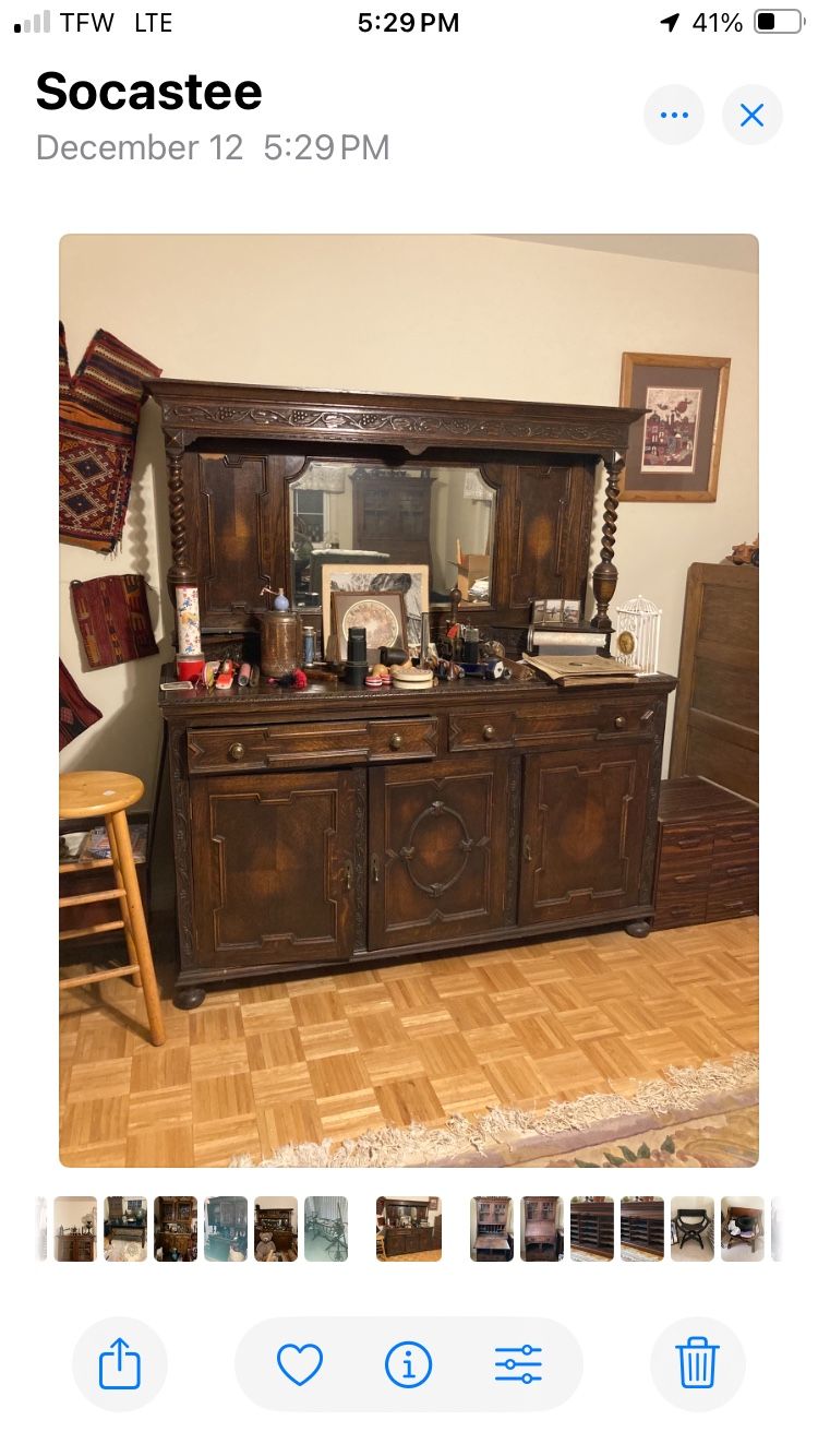 Antique Sideboard From Europe