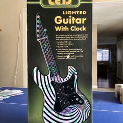 Light Up Guitar Clock