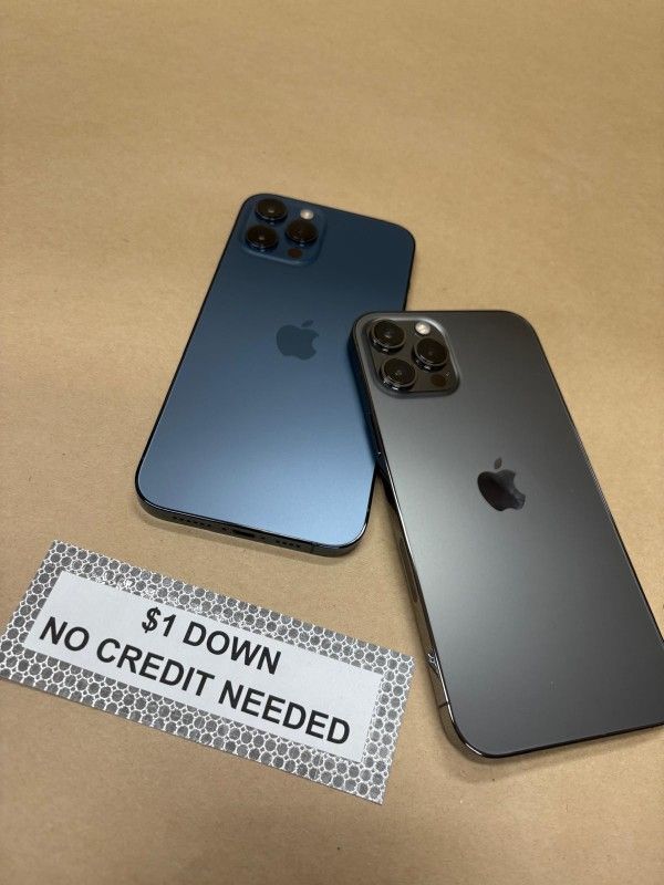 🚀  iPhone 12 Pro Max 5G– Premium Features, Only $5 Down to Start! - Smartphone 