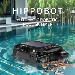 H1 Solar Powered Pool Skimmer Robot, Automatic Cordless Cleaner for Inground & Above Ground Pools, R