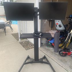 Monitor Stand with 2 Monitors