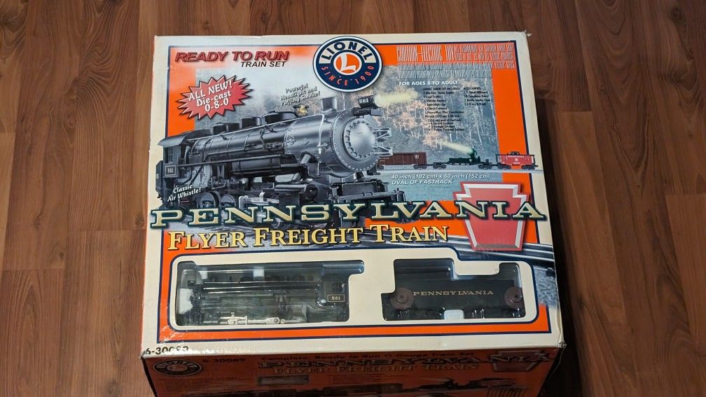 LIONEL PENNSYLVANIA FLYER FREIGHT TRAIN O Gauge Steam Locomotive 6-30089