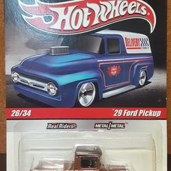 Hot Wheels 1:64 Scale • 1929 Ford Pickup with Real Riders 
