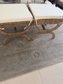 Pair of ottomans