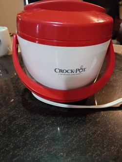 Crock-Pot Mini Slow Cooker Red and White