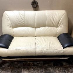 Leather Sofa And Chair