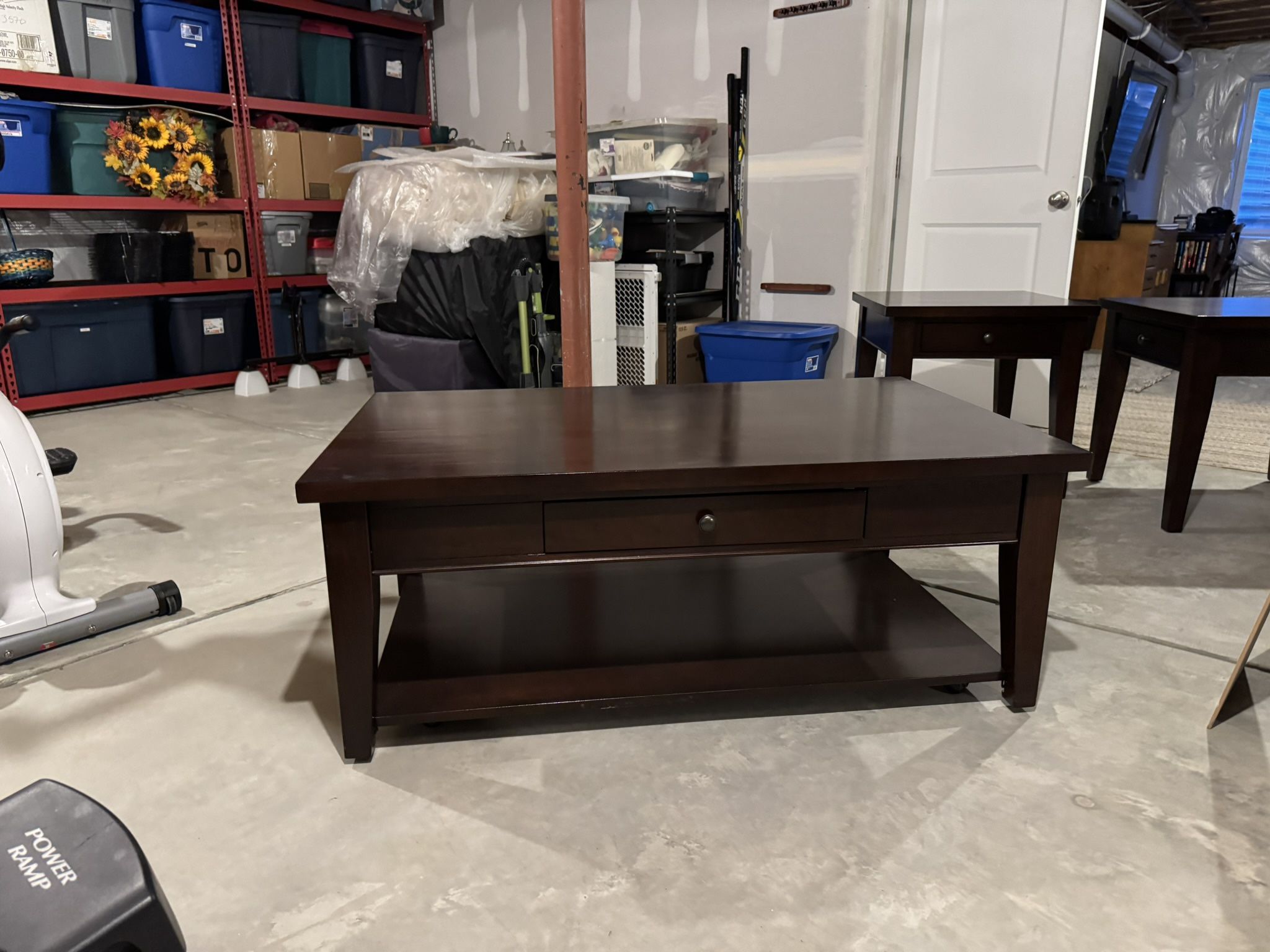 Two End Tables And Coffee Table