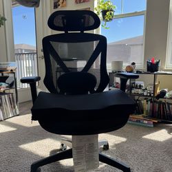 Office Chair With Purple Seat Cushion