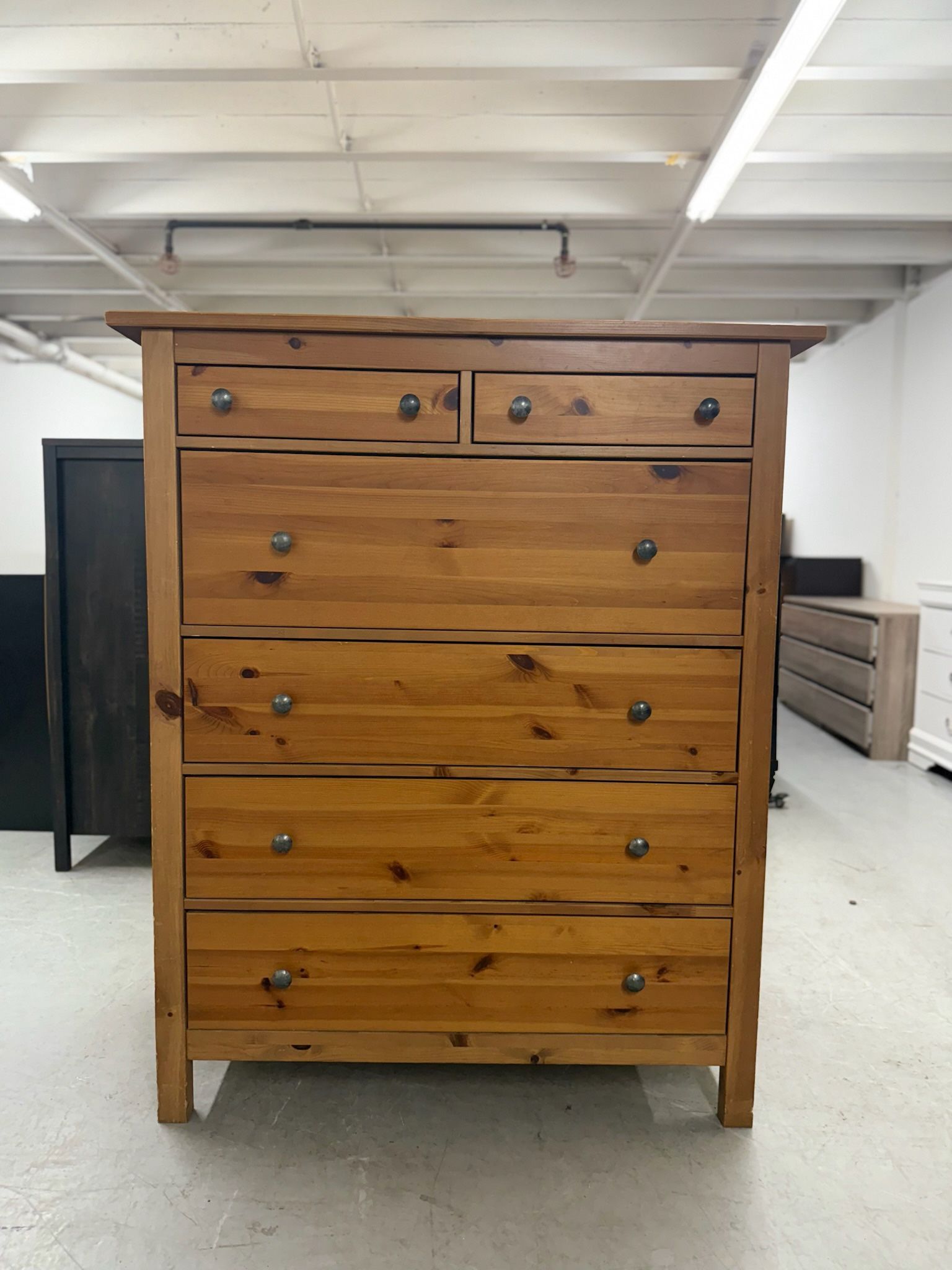 Large Wood IKEA Hemnes 6 Drawer Dresser