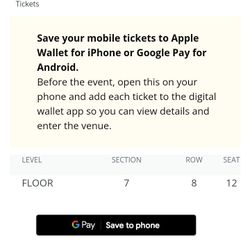 🔥 Front Row Power House Ticket For Sale