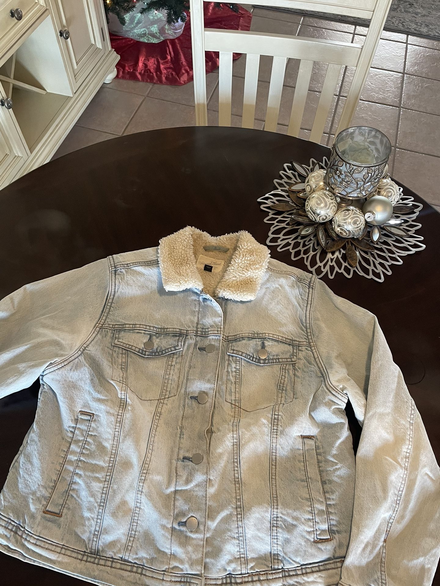 Denim & Sherpa Jacket Woman’s Extra Large