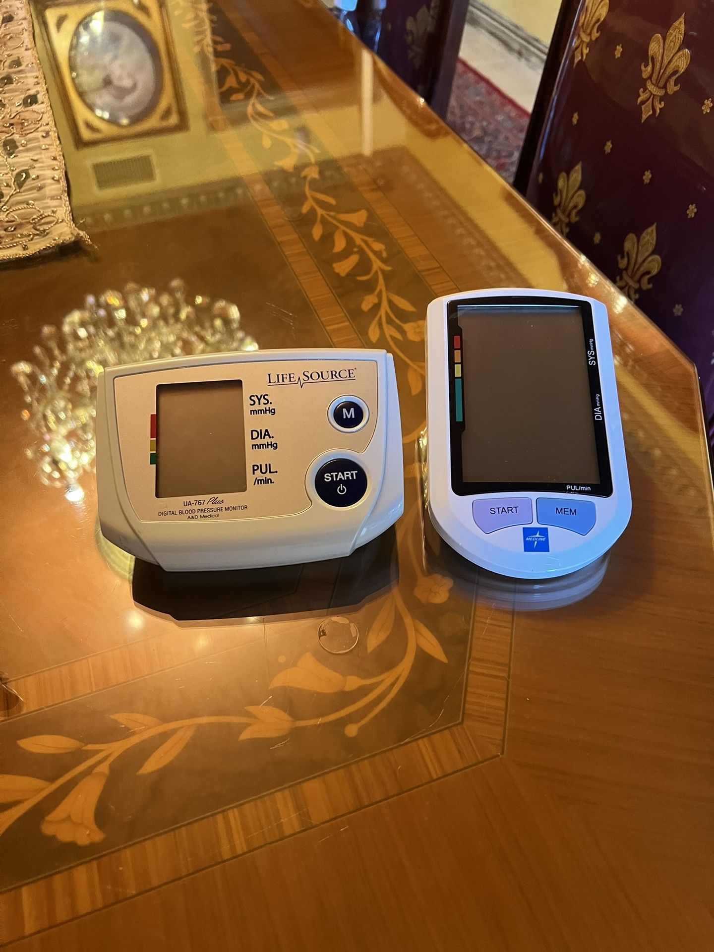 Set Of Two LIFE SOURCE - DELUXE ONE STEP - Midline BLOOD PREASURE MONITOR Only With Out The Strap