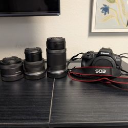 Canon EOS R100 Mirrorless Camera + 3 Lenses – Excellent Condition – Bundle Deal