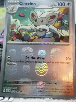 Cinccino Master Ball - Black Bolt