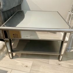 Mirrored cocktail table