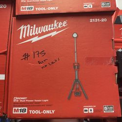 Milwaukee M18 18-Volt Lithium-Ion Cordless Rocket Dual Power Tower Light (Tool-Only)