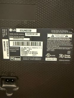 LG 65 inch TV